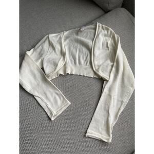 Aletta White knit shrug girls size 6‎